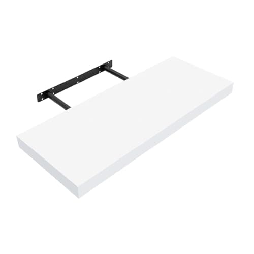 Image of Anika Floating Shelf / 3 Separate Sizes & 4 Colour Options / 3.8cm Thick Hollowboard/Bedroom/Kitchen/Living Room/Office (White, 80cm)