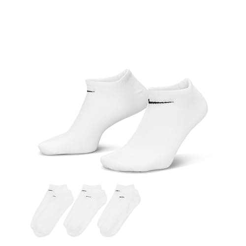 Image of NIKE Everyday Men's Socks (Pack of 3), White/Black, M