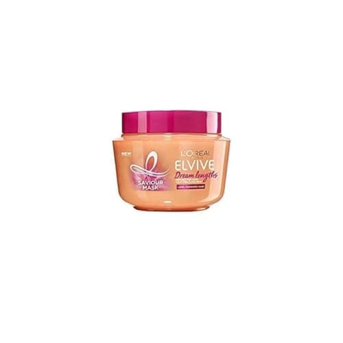 Image of L'Oreal Paris Elvive Dream Lengths Hair Mask, Nourishing & Strengthening Treatment, Enriched with Castor Oil, For Long, Damaged Hair 300ml