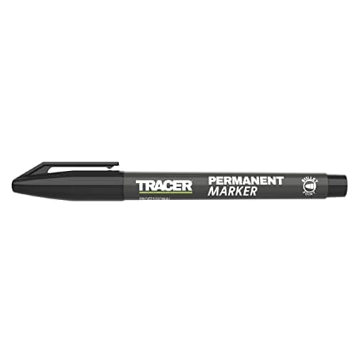 Image of Tracer Fine-Point Permanent Construction Marker (1-2mm Bullet Point General-Purpose Marker with quick-drying ink) – Black