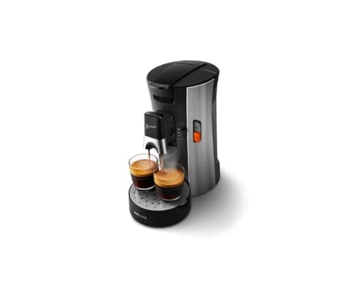 Image of Philips SENSEO Select Coffee pod maker, Intensity Plus Crema Plus, Sage, One or Two Cups at a Time, Adjustable Metal Pourer (CSA250/11)
