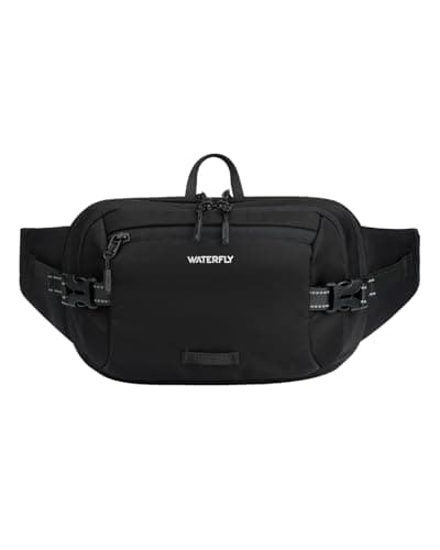 Image of Waterfly 3L Large Bum Bag: RFID Blocking Anti-Theft Waist Fanny Pack with Multi-Pocket for Men Women Travelling Walking Hiking