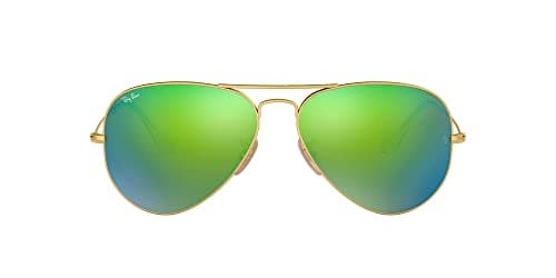 Image of Ray-Ban Unisex Aviator Sunglasses, Antique Gold (Antique Gold), 55 mm UK