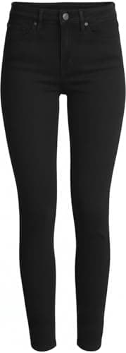 Image of Pretty Attitude Womens Regular Fit Jeans Slim Stretch Ladies Denim Pants Girls Trousers with Pockets (as8, Numeric, Numeric_18, Regular, Regular, Black)