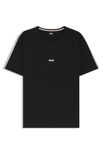 Image of BOSS Mens T-Shirt Short Sleeve Black XL