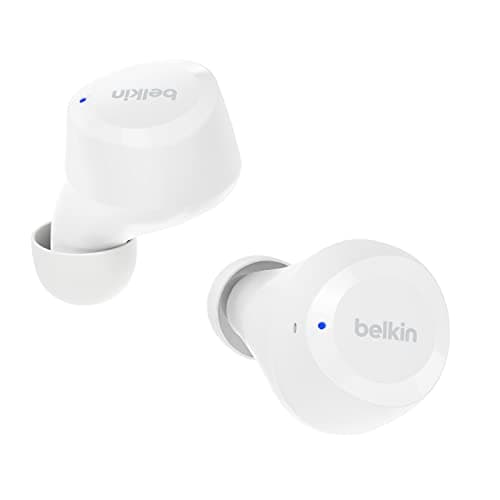 Image of Belkin SoundForm Bolt True Wireless Earbuds, Wireless earphones with up to 28H of battery life and Mono Mode, IPX4 sweat and water resistance, Bluetooth headphones with mic for iPhone, Galaxy and more