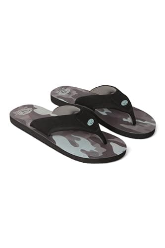 Image of Animal Jekyl Mens Flip-Flops - Slip-on, Lightweight & Comfortable with Soft Padded upper Straps - Best for Spring Summer, Beach & Outdoors Medium Grey (02) Adult Shoe Size 10