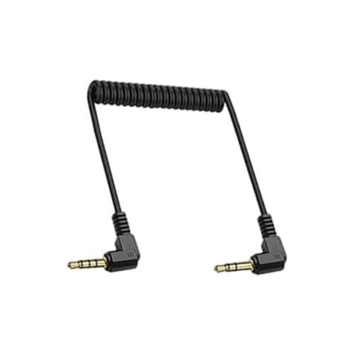 Image of YPBEW Expandable Adjustable Spring Coiled 3.5mm Sound Cable Metal Texture Suitable for Tablets Speakers Portable Devices Flexible Spring Wire