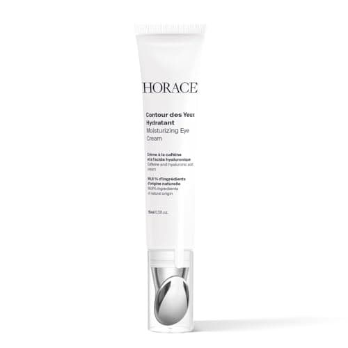 Image of HORACE Under-Eye Moisturizer for Men - Anti-Fatigue Eye Cream to Reduce Dark Circles and Puffiness - Hydrating & Smoothing Skincare Formula for All Skin Types - Unscented, 15ml