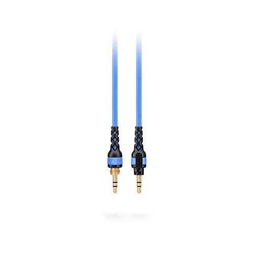 Image of RØDE NTH-Cable for NTH-100 Headphones, 1.2m / 4ft Long, 3.5mm Male to Male High-Quality Audio Cable With ¼-inch Adaptor Included (Blue)