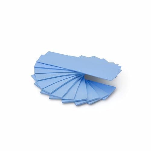 Image of ADWITS 12 Pack Assorted Thickness 0.5 1.0 1.5 mm Thermal Conductive Silicone Pads with 6.0 W/mk Thermal Conductivity, Soft Safe Simple to Apply for SSD CPU GPU LED IC Chipset Cooling -Blue