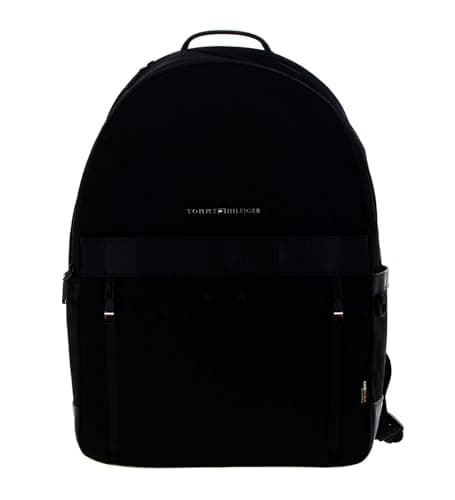 Image of Tommy Hilfiger Men TH Elevated 1985 Backpack Hand Luggage, Black (Black), One Size