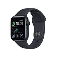 Image of Apple Watch SE 2022 (2nd Gen) (GPS, 44mm) - Midnight Aluminium Case with Midnight Sport Band, Extra Large (Renewed)