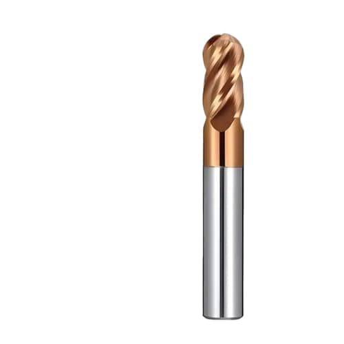 Image of 1pc HRC50/55/70 For Steel Material Endmills 4-Flute Ball End Mill Tungsten Carbide CNC Milling Cutter Tools R0.5-R6.0mm(HRC55,R1.25x5x4Dx50L)