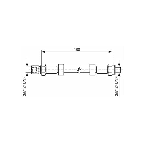 Image of Bosch 1987476145 Brake Hose