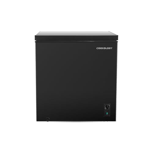 Image of Cookology CCFZ198BK Freestanding Chest Freezer in Black - 198 Litre Capacity - Suitable for Outbuildings & Garages - Freezer and Refrigeration Modes - Easy Temperature Control - 4 Star Freezer Rating
