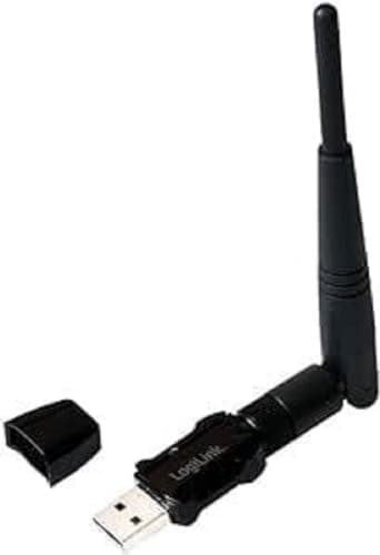 Image of LogiLink WLAN 802.11ac Mini USB 2.0 Adapter with External Antenna - Black