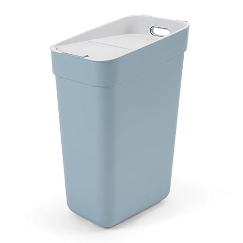 Image of Curver Keter Ready to Collect, Waste Bin, 30 Litres, with Wall Mount, Ideal for the Kitchen, 100% Recycled, Grey
