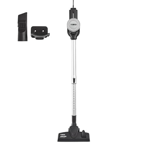 Image of Tower T513005PL Pro Corded 3-in-1 Vacuum Cleaner with Cyclonic Suction, Built-in HEPA 13 Filter and Detachable Handheld Mode, Platinum