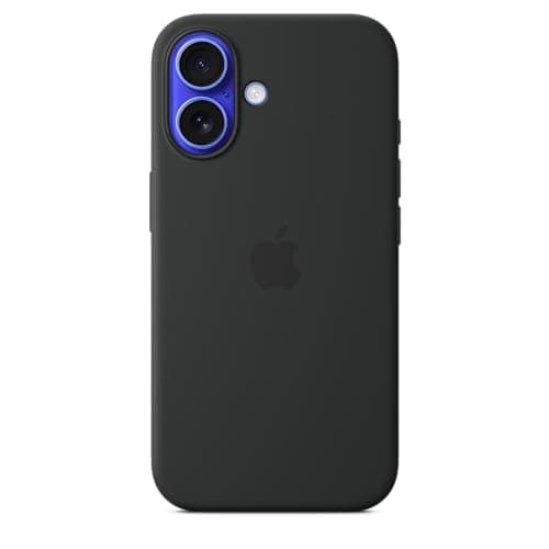 Image of Apple iPhone 16 Silicone Case with MagSafe - Black 