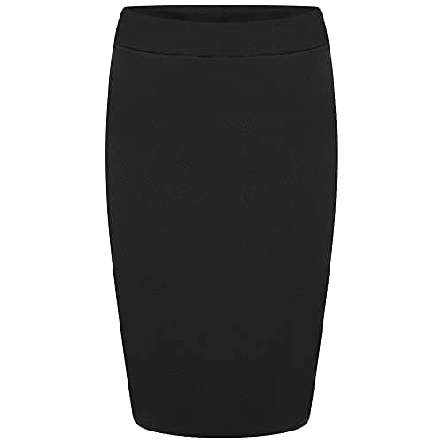 Image of Scuba Midi Skirt (20-22), Black)