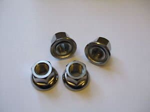 Image of Set of 4 Weldtite Track Nuts (rotating) for 10mm axle (bikes MTB,BMX,Hybrid ETC)