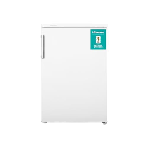 Image of Hisense RL170D4BWE – Refrigerator 1 Door Free Installation, Class E, 133L, Height 84.5 cm x Width 56 cm, White, Fruit and Vegetable Drawer, Reversible Door, LED Lighting, Integrated Handle