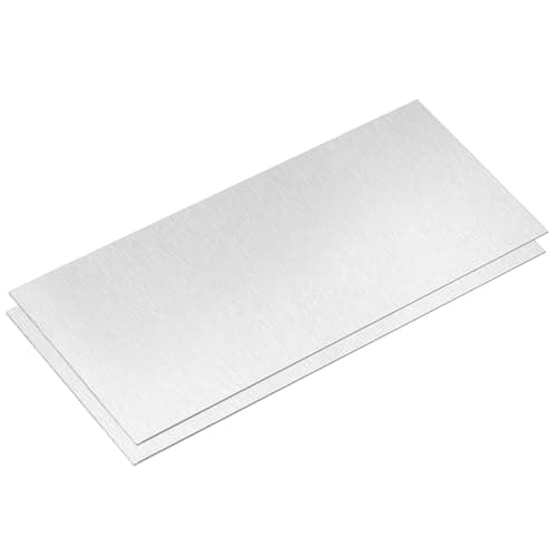 Image of sourcing map 2Pcs 5052 Aluminum Sheet, 305mm x 150mm Rectangle Aluminum Plate 0.5mm Thick Flat Metal Stock for Industry Welding Crafting