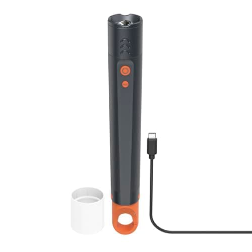 Image of Hama “FLX1200-C” LED Torch, Rechargeable, Shockproof, Aluminium, 4 Modes + SOS, Zoom