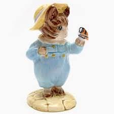 Image of BEATRIX POTTER ROYAL ALBERT- TOM KITTEN & BUTTERFLY - BNIB - UK MADE