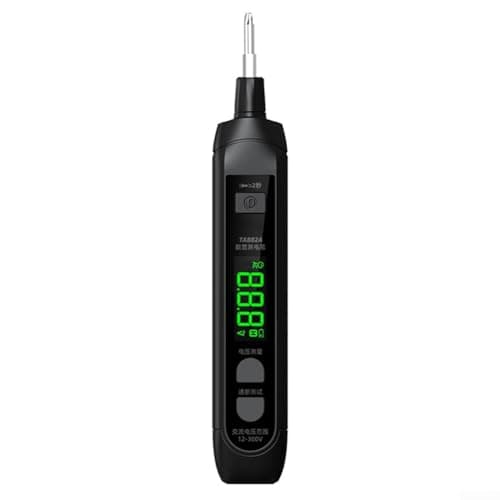 Image of HomeVortex TA882A Rechargeable Voltage Tester Pen, 12-300V AC NCV Detector with Digital Display, Live/Neutral Wire Identification, Continuity & Battery for