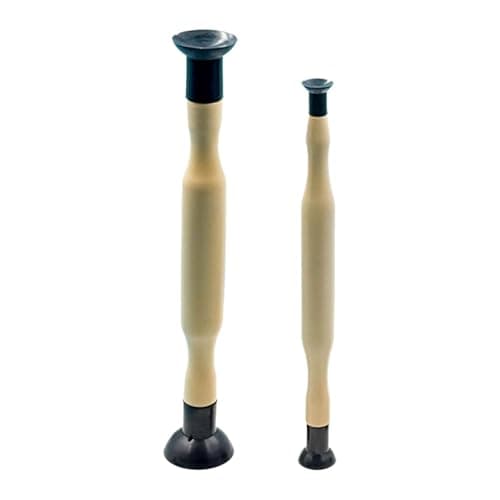 Image of Mqetly 2Pcs Valve Lapper Tool Double Ended Manual Valve Grinding Repair for Truck, Yellow