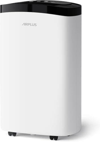Image of ELECCI 10L/Day Dehumidifier for Home & Clothes Drying | Digital Humidity Display, 40dB Quiet Sleep, 24H Timer with 1.4L Tank | Continuous Drainage Option, UK Plug & Wheels (Mould Prevention&Eco Mode)