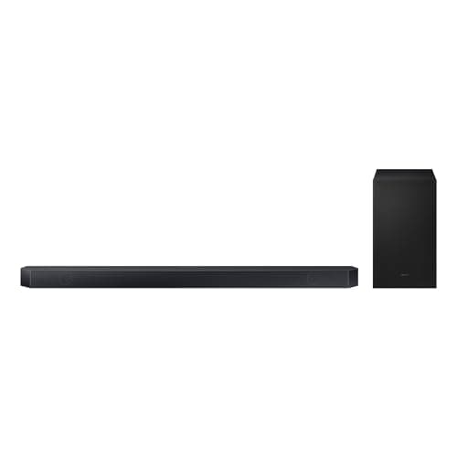 Image of Samsung Wi-Fi Soundbar, Q-Symphony, 3.1.2ch Cinematic Dolby Atmos with Subwoofer, Black, Q700D