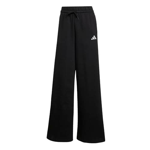 Image of adidas Women's Women 3-Stripes Fleece Wide Pant, Black, L