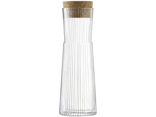 Image of LSA International Gio Line Carafe & Cork Stopper 1.35L Clear| 1 Unit | Mouthblown & Handmade Glass | GI25