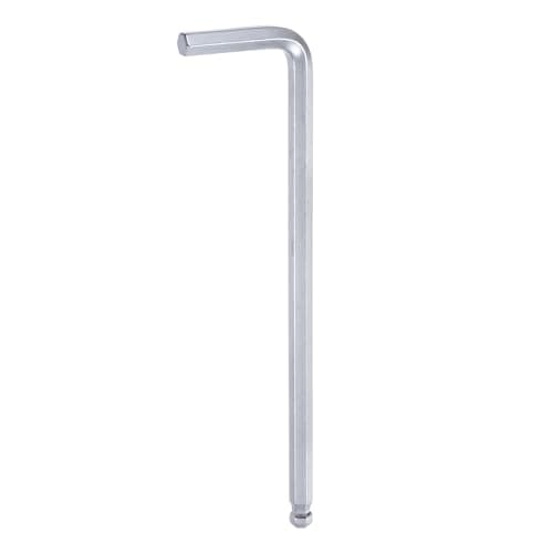 Image of sourcing map Ball End Hex Key Wrench 6mm L-Shape Long Arm Hexagon Metric Wrenches Chrome Vanadium Steel Repairing Tool for Home Repair, Silver Tone