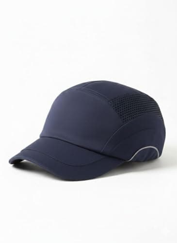 Image of HardCap A1 Bump Cap Safety Head Protection Navy Blue Vented Micro Peak