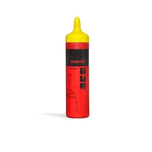Image of Hultafors chalk line yellow 360g I For indoor and outdoor use I Particularly suitable for dark surfaces I Can be painted over I For precise and long-lasting lines I Intense colour I 652333
