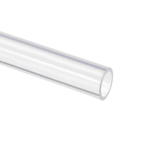 Image of TOP-VIGOR Silicone Tube 12mm ID x 16mm OD 1m / 3.28ft Length, Flexible Silicone Rubber Tubing Water Air Hose Pipe for Pump Transfer Clear