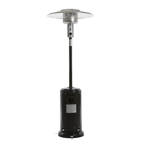 Image of REALGLOW Umbrella Gas Patio Outdoor Heater - Heat Adjustable 13KW - Easy Ignition, Safety Tip-Over Switch - 27mm Regulator, Black Without Cover