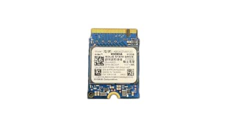 Image of KIOXIA Internal SSD, 512GB PCIe Gen 3 x 4 NVMe Solid State Drive, M.2 2230, Model KBG40ZNS512G, OEM Package
