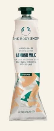Image of The Body Shop 30ml Almond Milk Hand Cream Balm - Vegan