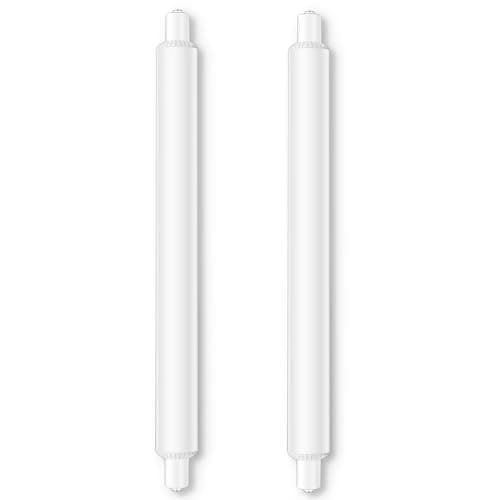 Image of 2 Pack 6W S15s LED Light Bulbs 284mm, Warm White 2700K LED S15 Strip Tube Light Bulb 60W S15 Shaver Bulb Replacement, T25 Tubular Lamp for Mirror, Bathroom, Cabinet, Non-Dimmable
