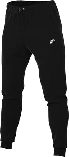 Image of Nike Mens M Nk Club Ft Jogger Pants, Black/Black/White, XXL EU