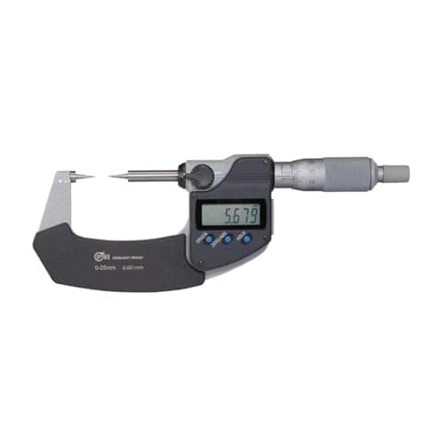 Image of Double Pointed Spindle Digital Micrometer,342-251-30 15 Degree,342-261-30 30 Degree,0-25mm 0.001mm(342-251-30)