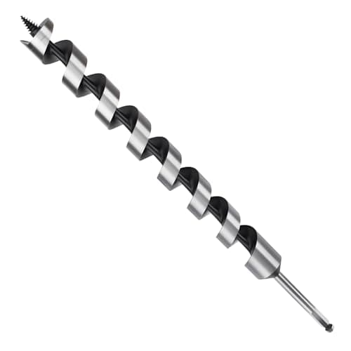 Image of MOXPIFY Wood Auger Drill Bits, 32mm Timber Drill Bits 460mm Long Hex Shank, Extra Long Drill Bits Wood For Woodworking (32mm x 460mm)