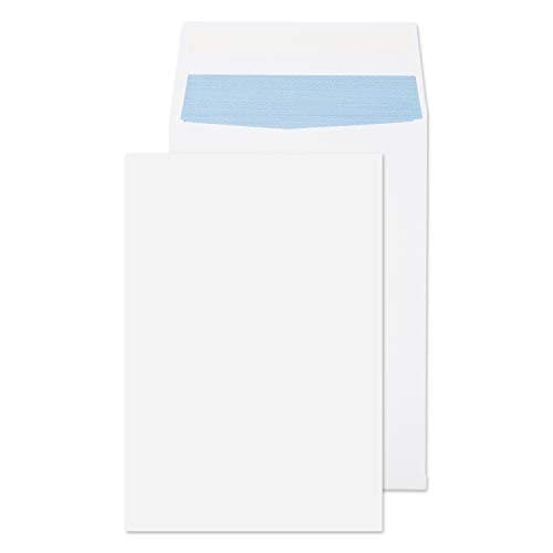 Image of Blake Purely Packaging C4 324 x 229 x 25 mm 140 gsm Gusset Pocket Peel & Seal Envelopes (9000) White - Pack of 125