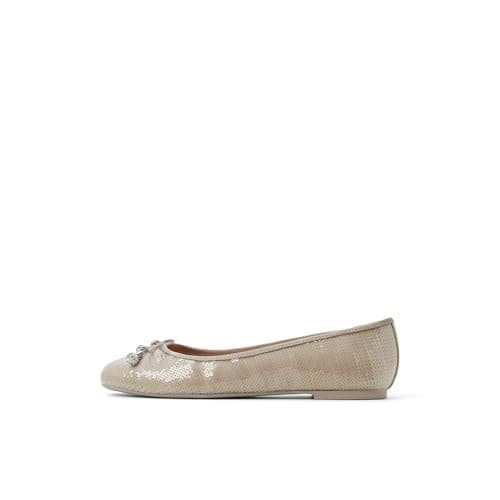 Image of Ted Baker Women's Ava Icon Ballet Flat, Heather Grey, 8