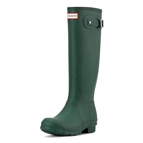 Image of Hunter Women Original Tall Wellington Boots, Green (Hunter Green), 7 UK (40/41 EU)